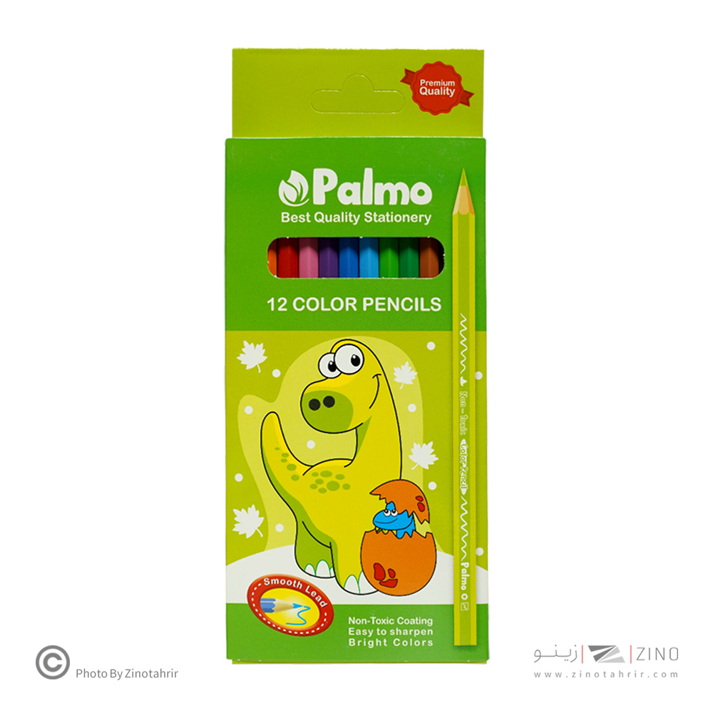مدادرنگی12رنگ جعبه مقوایی پالمو3202 - 3207