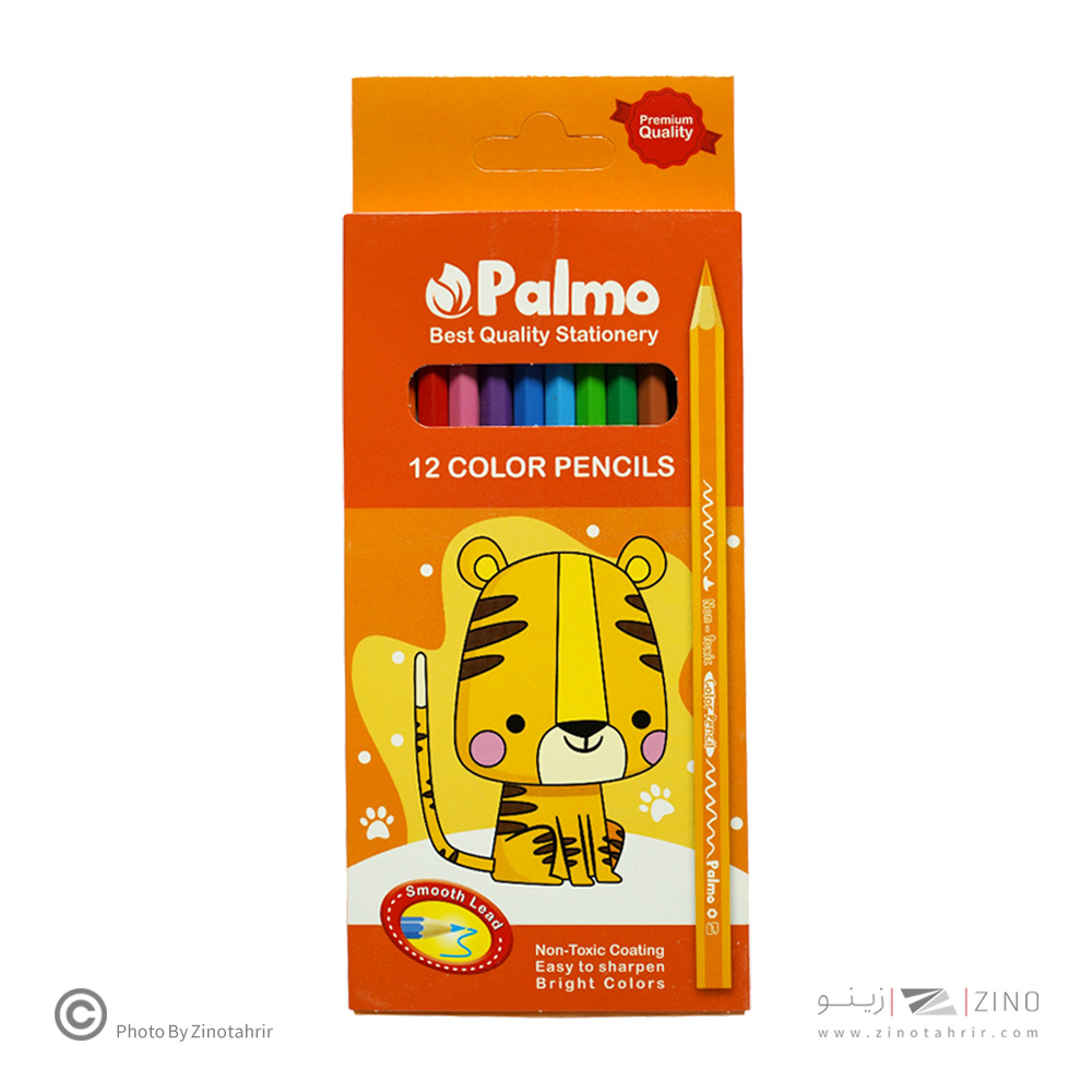 مدادرنگی12رنگ جعبه مقوایی پالمو3202 - 3207