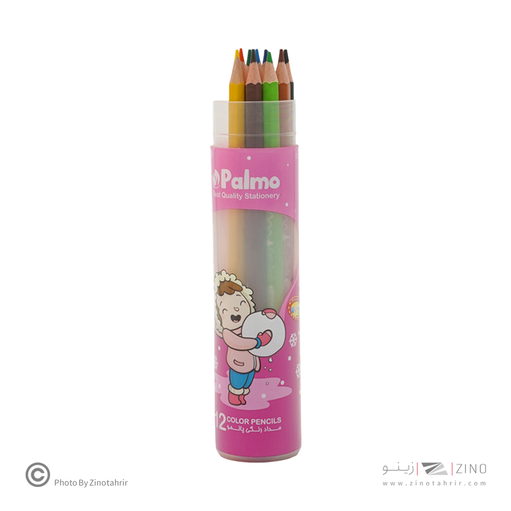 مدادرنگی12رنگ قوطی پالمو 3221