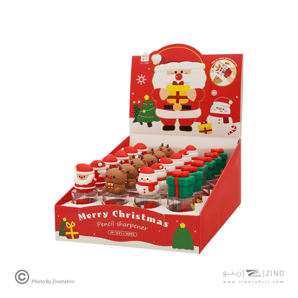 تراش فانتزی تک سوراخ مخزن دار (طرح کریسمس)کدKK-7437