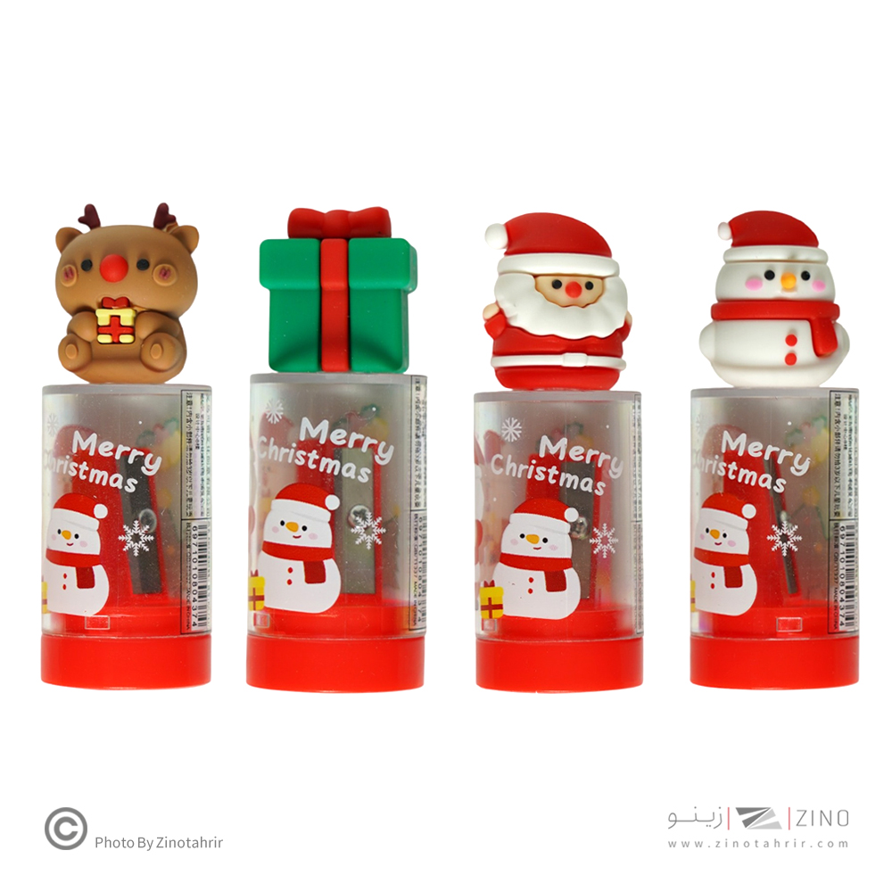 تراش فانتزی تک سوراخ مخزن دار (طرح کریسمس)کدKK-7437