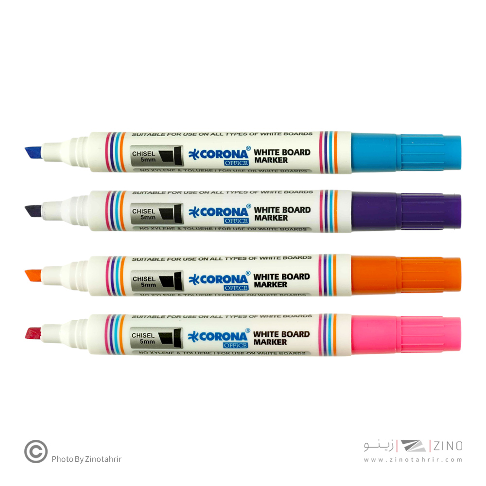 ماژیک وایت برد تخت رنگی کرونا کد4090