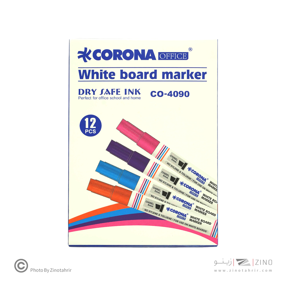 ماژیک وایت برد تخت رنگی کرونا کد4090