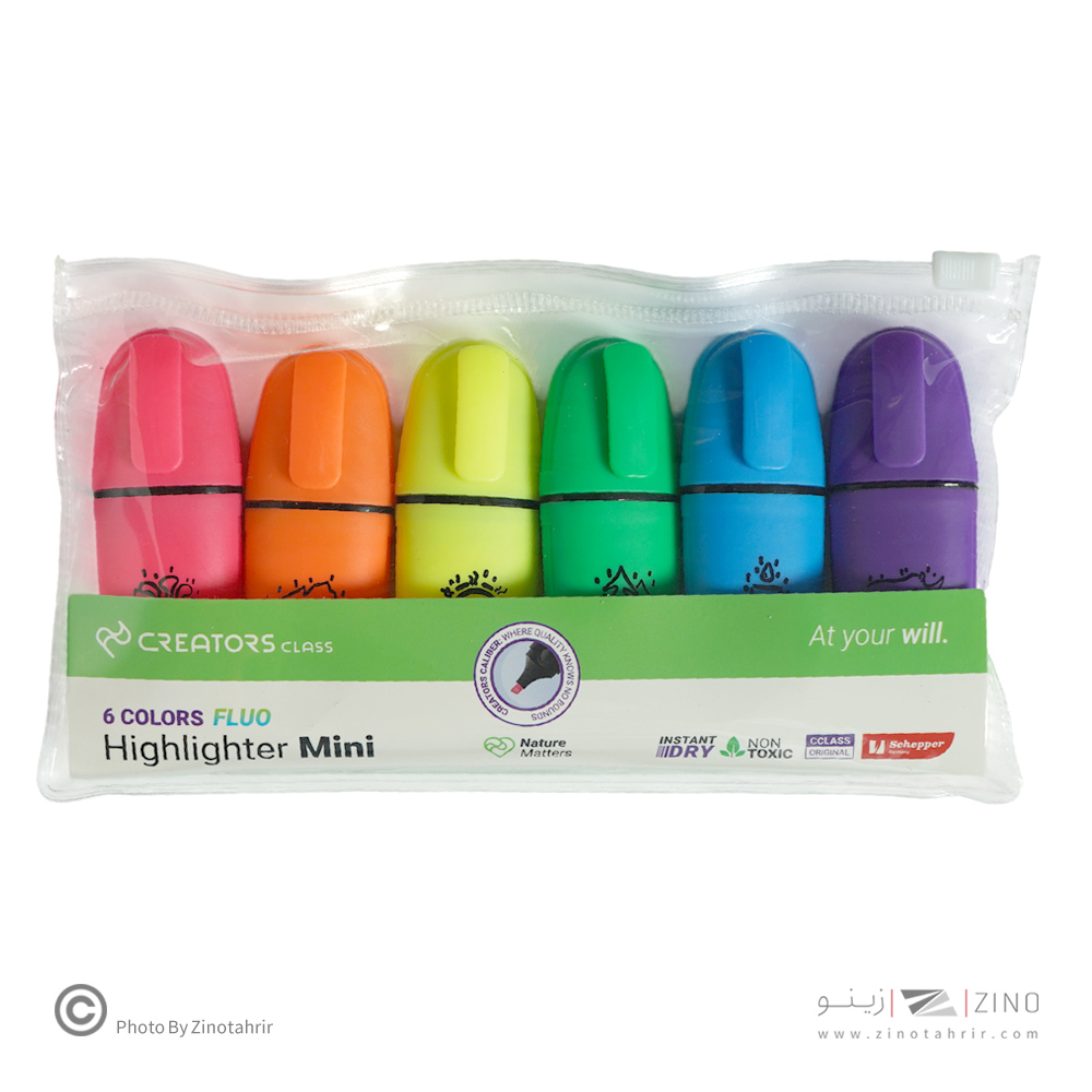 علامت زن لومو مینی فلورسنت 6 رنگ جور سیکلاس(Lumo-Mini-HlF)