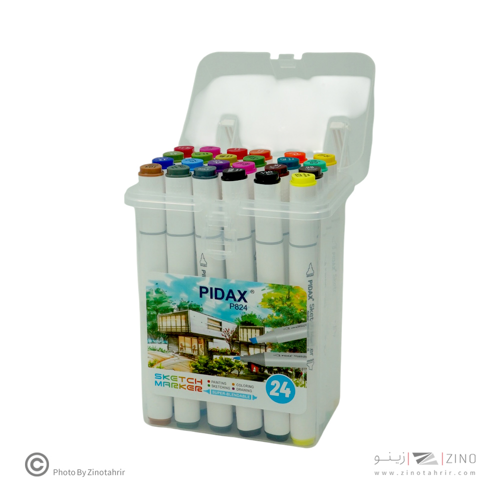 ماژیک24رنگ راندو نیوتاچ/ماپرومکس/پیداکس جعبه طلقی کد724/824
