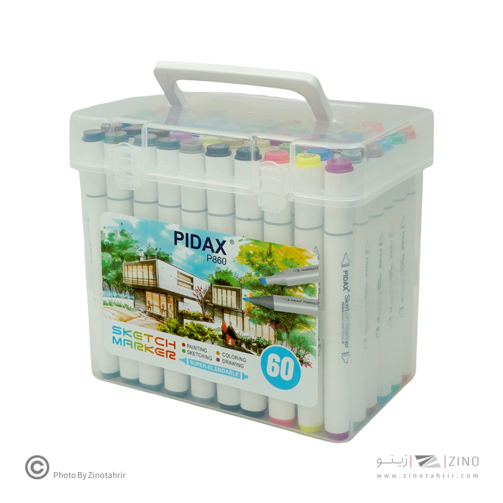 ماژیک60رنگ راندو نیوتاچ/ماپرومکس/پیداکس جعبه طلقی کد860