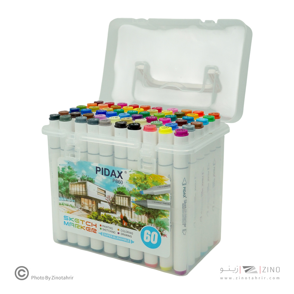 ماژیک60رنگ راندو نیوتاچ/ماپرومکس/پیداکس جعبه طلقی کد860