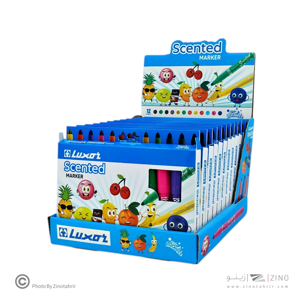 ماژیک نقاشی 12رنگ عطری لاکسر کد3065/12BX