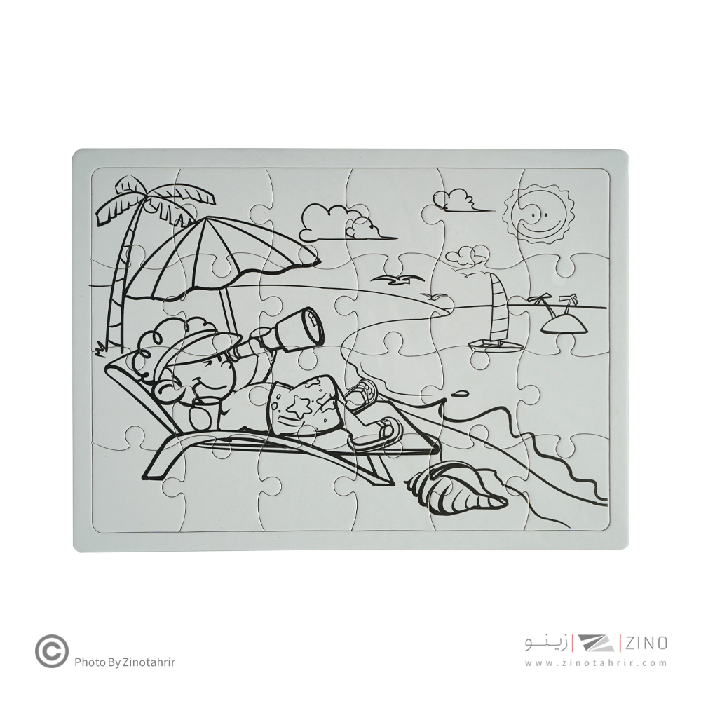 ست نقاشی 60تکه همراه باپازل اسکول فنز کدFA92407  