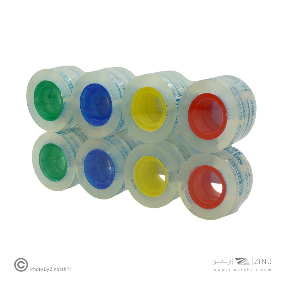 چسب نواری 36 یارد توپ رنگی استورم کد HL-147