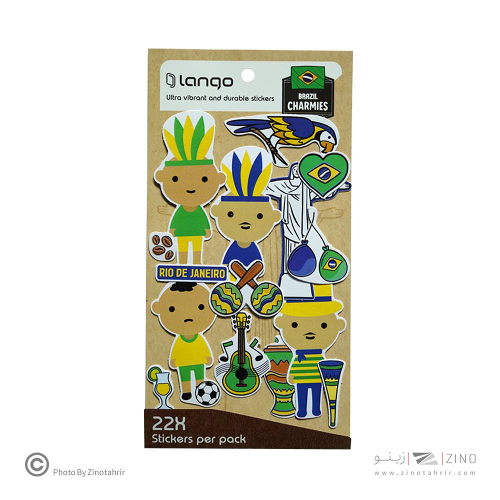 برچسب لانگو سری چارمیز طرح برزیل کد007