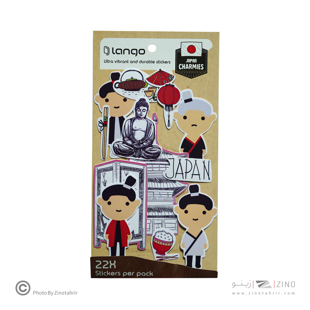 برچسب لانگو سری چارمیز طرح ژاپن کد004