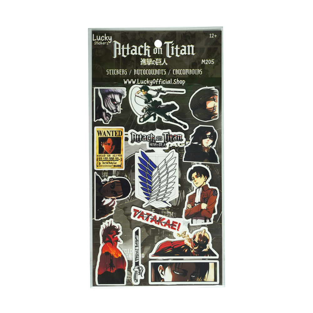استیکر فانتزی سری لوکی طرح انیمه Attack On Titan کد205