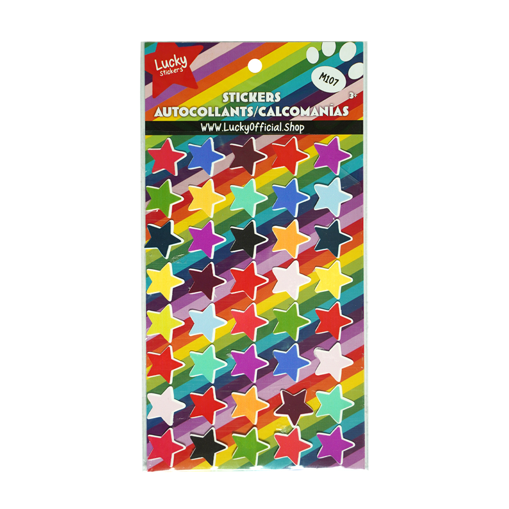 استیکر فانتزی سری لوکی طرح ستاره رنگی کد107