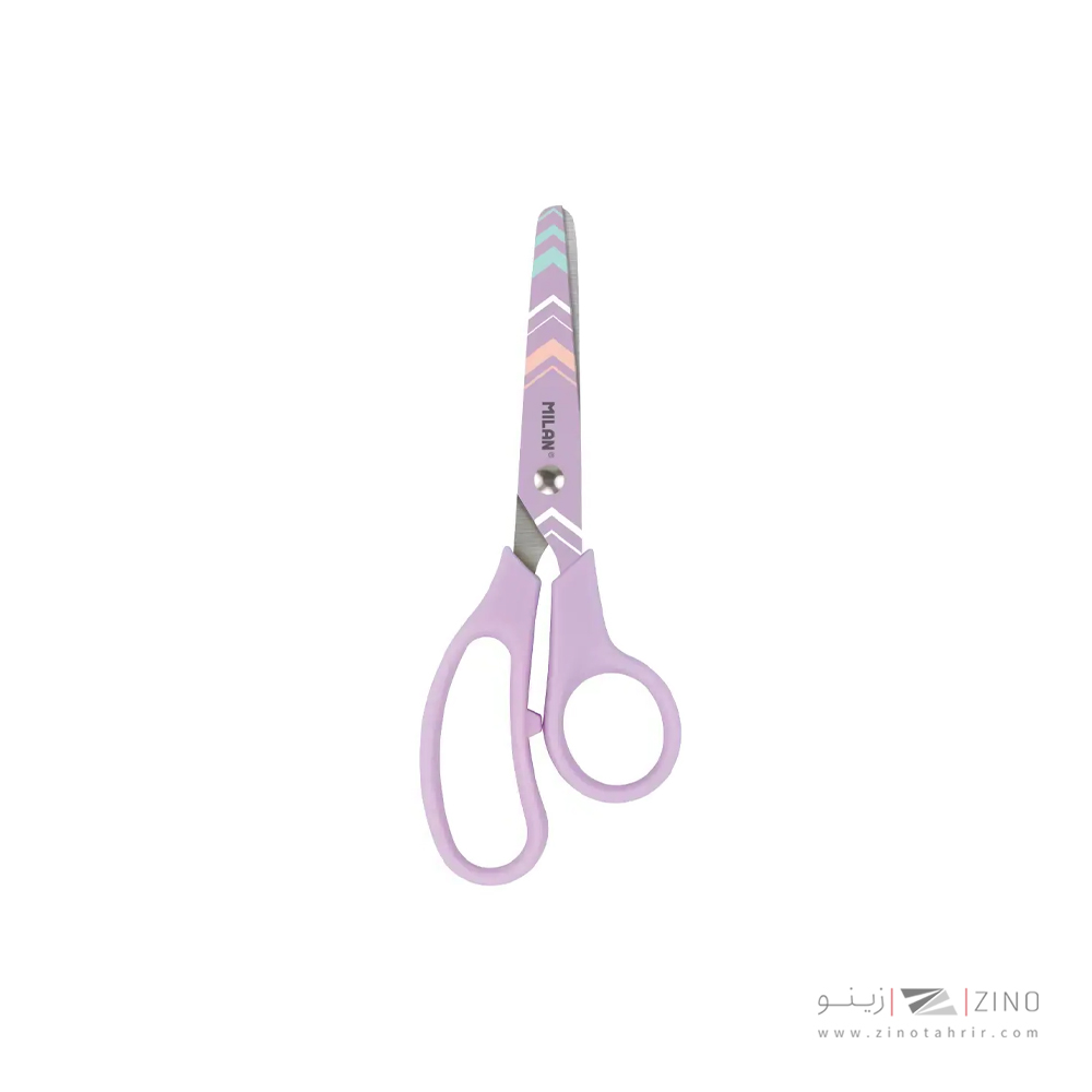 قیچی مهد کودک 13سانت بلیستری رنگ یاسی میلان کدBWM10426LV