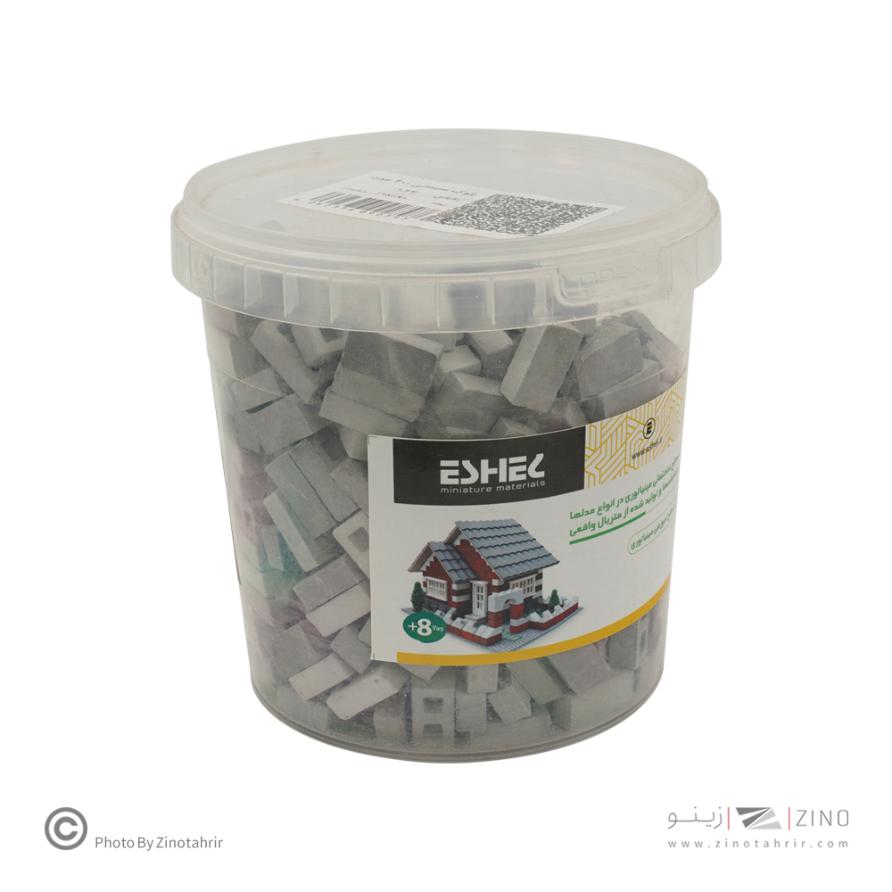 بلوک سیمانی ساده مقیاس 1/24  تعداد 400عددی اشل 