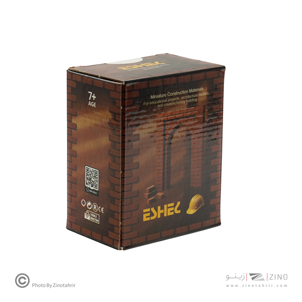 آجرفشاری قرمز(سه سوراخ) مقیاس 1/12 تعداد200 عددی اشل