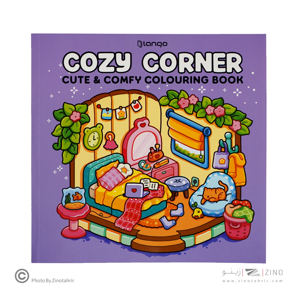 کتاب رنگ امیزی48برگ200*200کازی لانگو سری کرنر کدCB-602