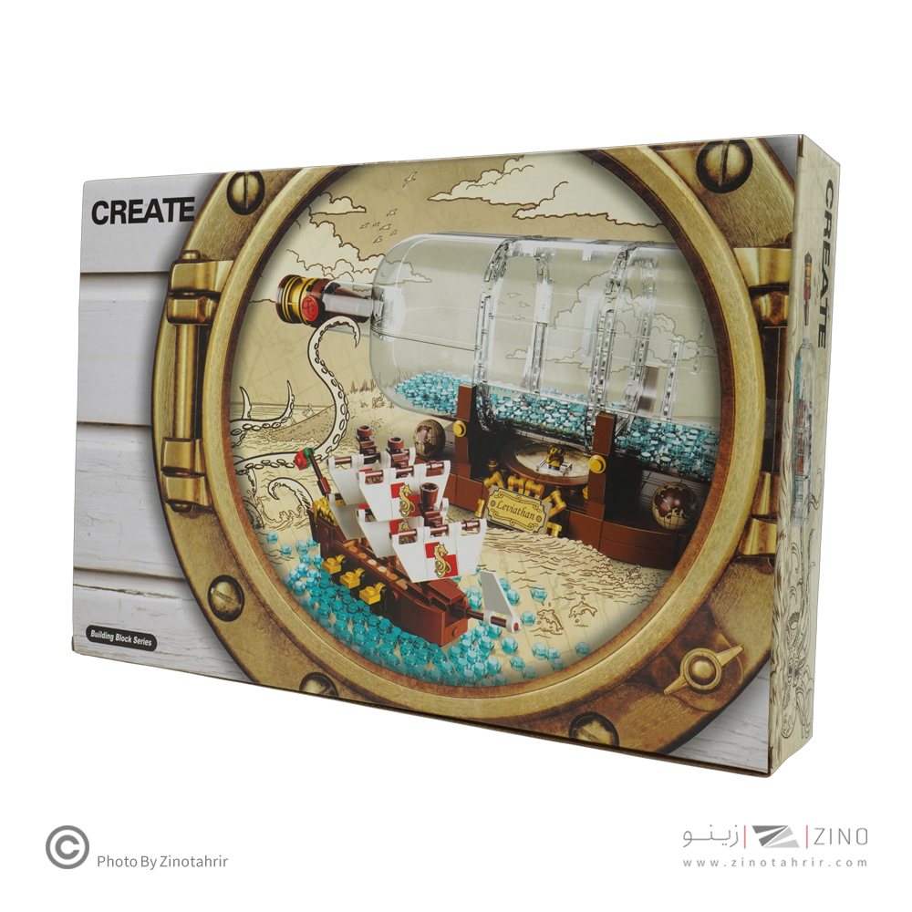 لگوطرح کشتی داخل بطری کد11050