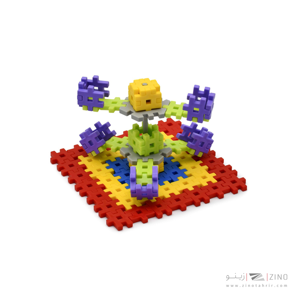 بازی ساختنی شش پر پایه 3(سبز) هوپا