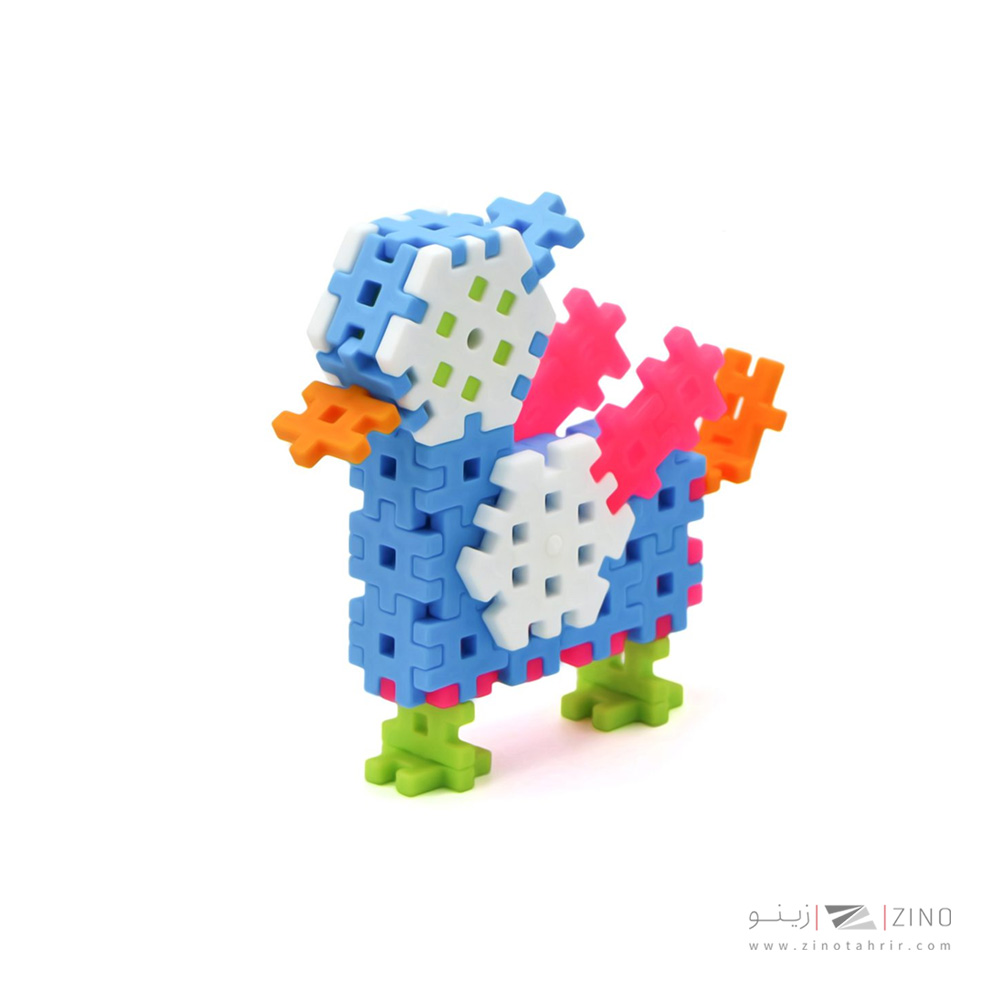 بازی ساختنی شش پر شهر بازی(نارنجی) هوپا