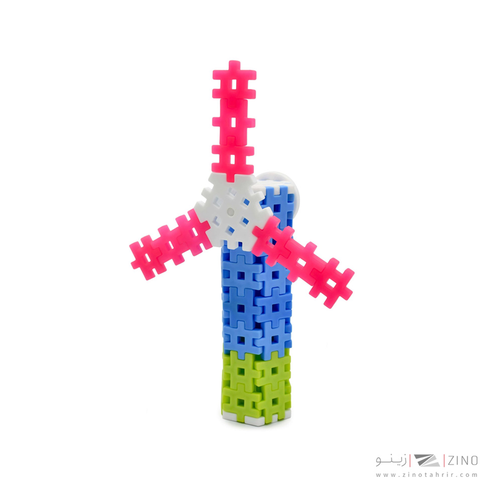 بازی ساختنی شش پر شهر بازی(نارنجی) هوپا