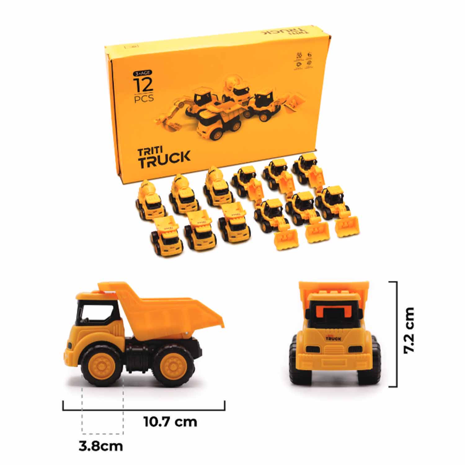 triti truck friction toy تیریتی تویز کد93008ماشین راه سازی کششی