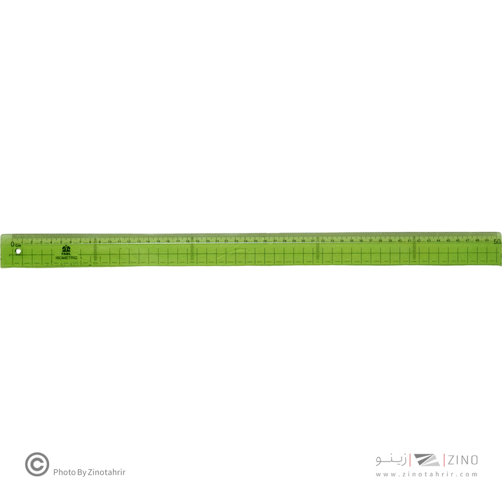 خط کش50سانت طلقی کاور دار فابل