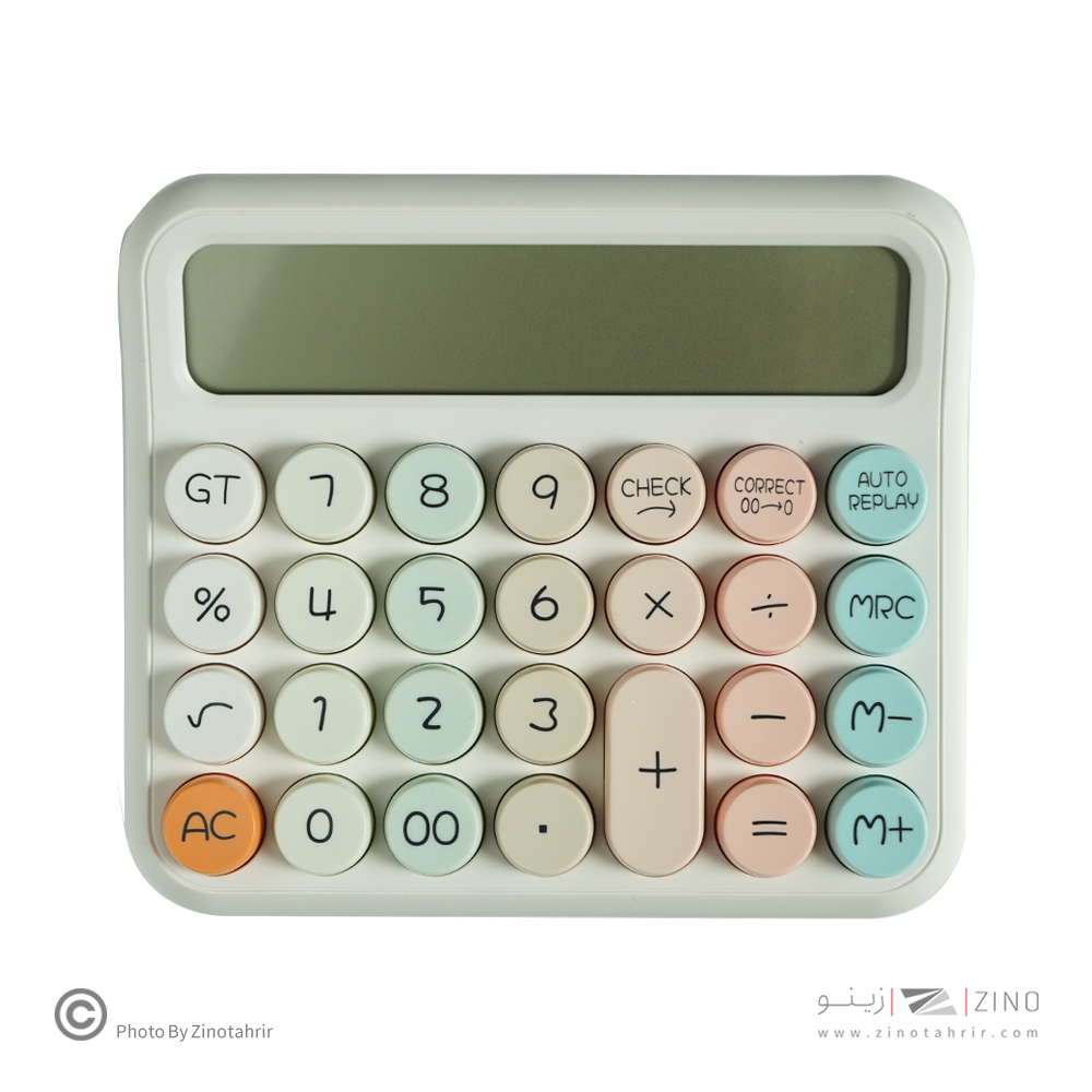 ماشین حساب رومیزی2صفر12رقم(رنگی)CTIFREE کد1022