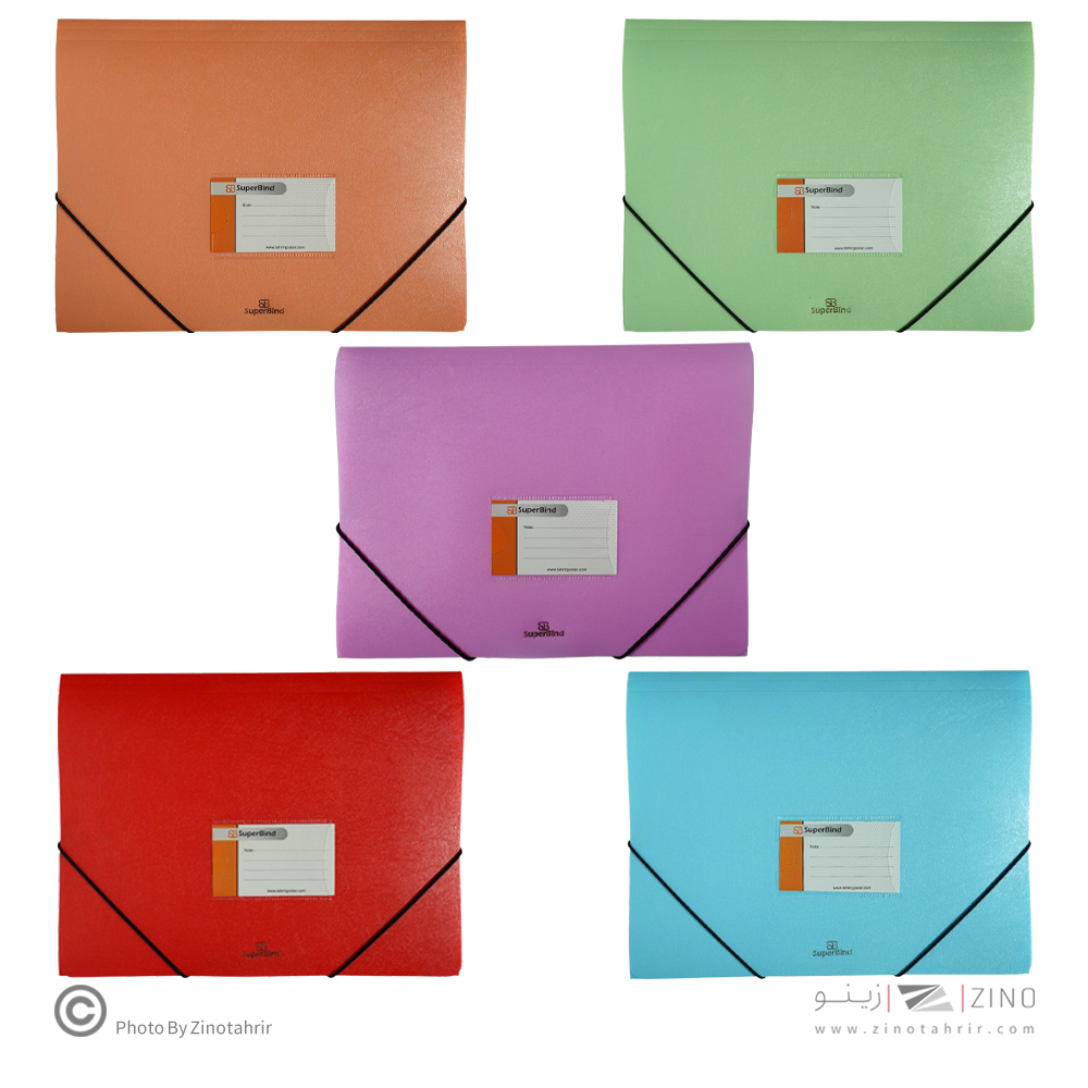 پاکت کشدار دارA4 رنگ جور مدل بلوط( همراه با جای کارت) سوپربایند کدCF-200