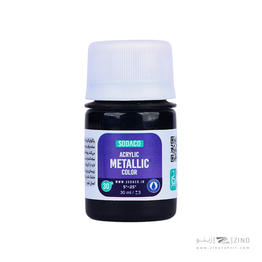 اکریلیک متالیک30میل سوداکو مشکی کد00224