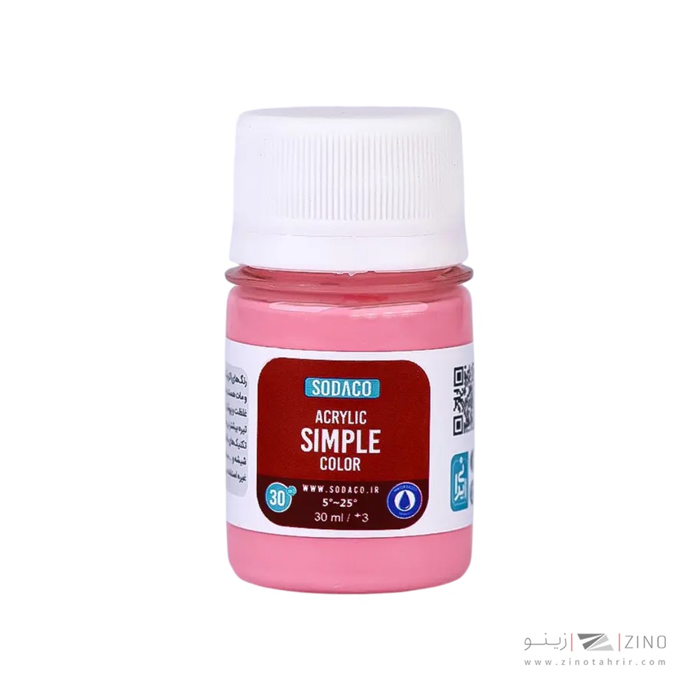 اکریلیک ساده30میل سوداکو صورتی کد00394
