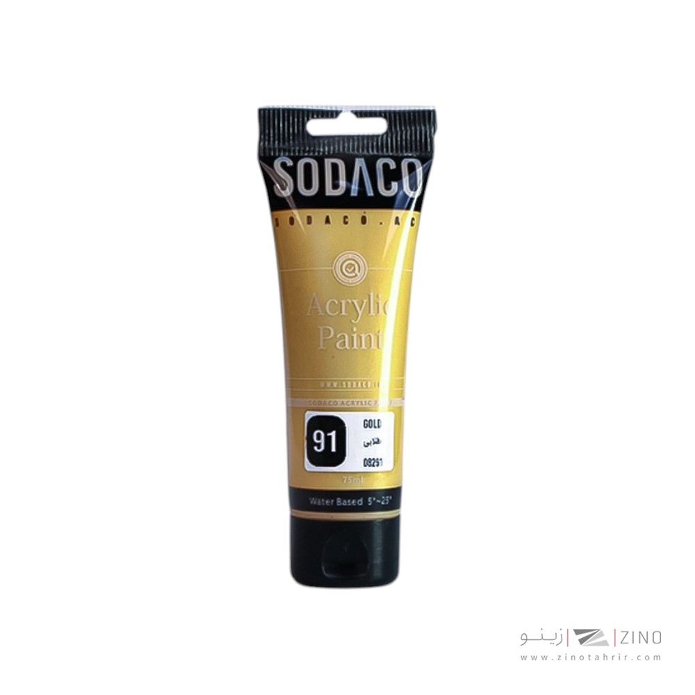 اکریلیک متالیک تیوبی75میل سوداکو متالیک طلایی کد08291