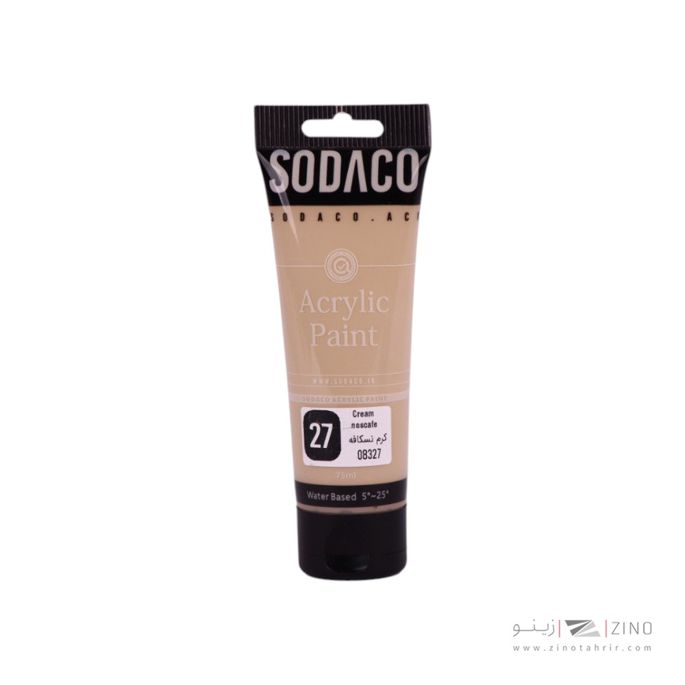 اکریلیک ساده تیوپی75میل سوداکو کرم نسکافه کد08327