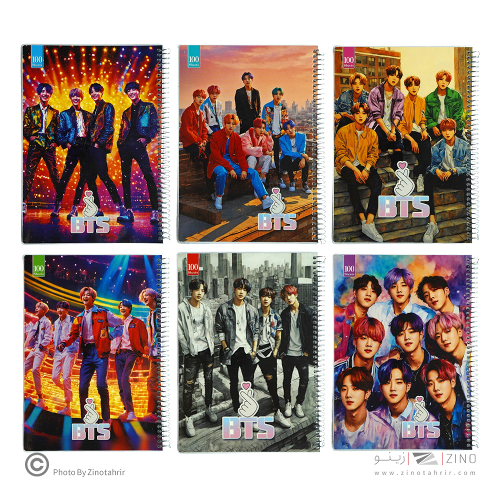 دفتر100برگ سیمی مجلدBTعرش کد176A