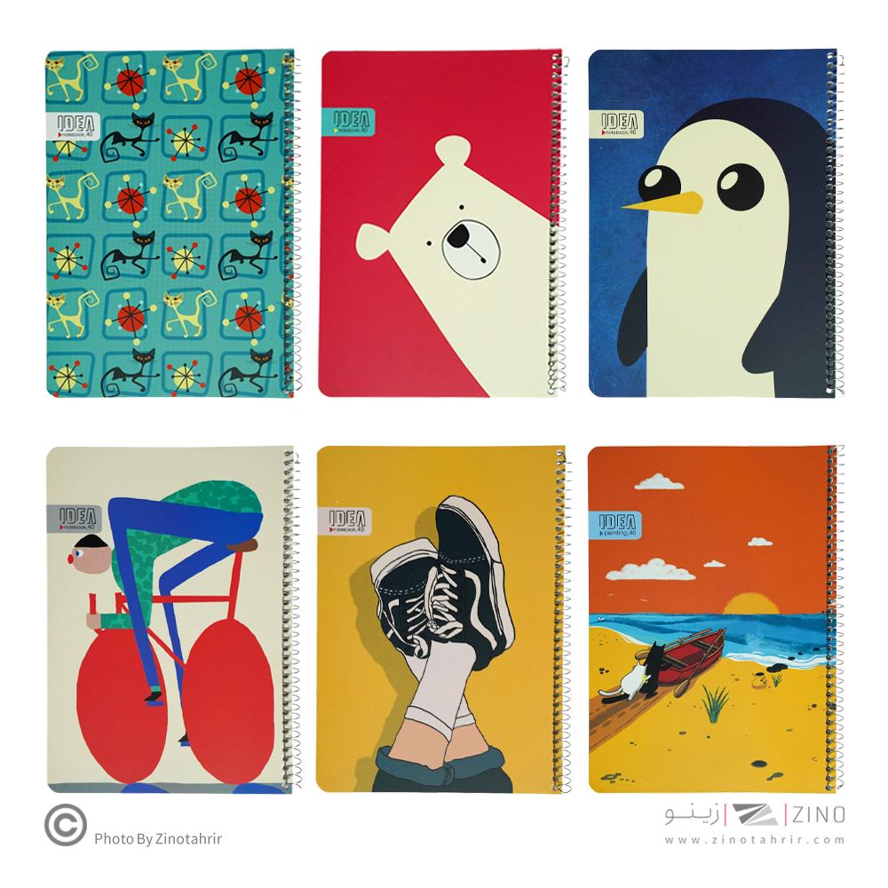 دفتر40برگ وزیری سیمی فانتزی ایده