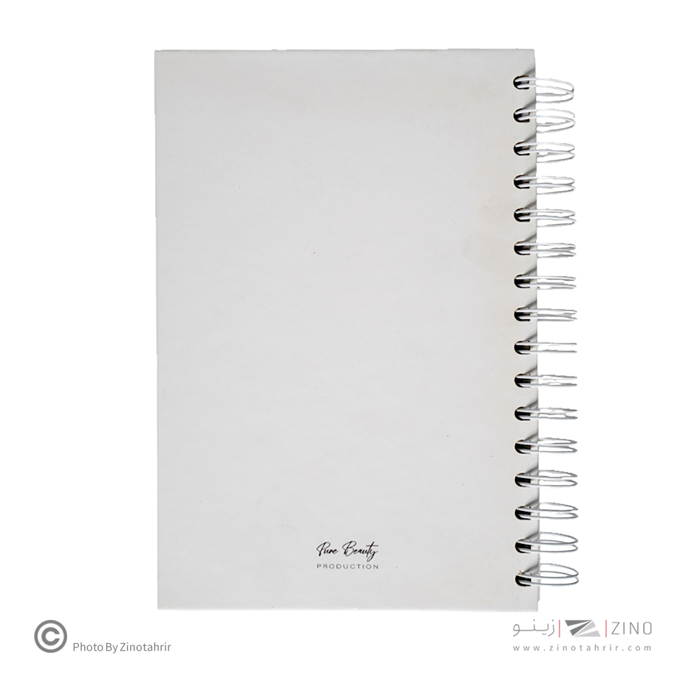 دفتر100برگ A5 خطدار سیمی جلدسخت (کاغذ سفید) برگ سری پیور بیوتی کد71514