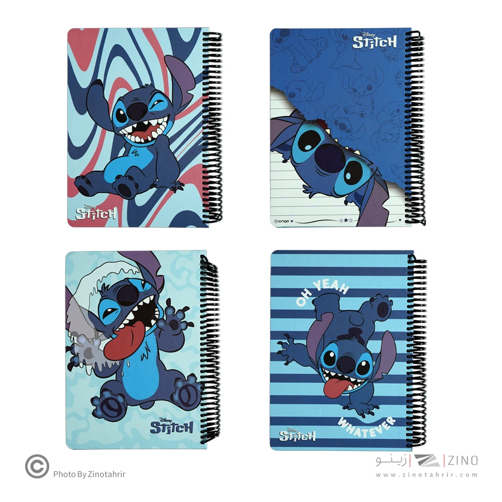 دفتر100برگ وزیری سیمی جلد سخت لانگو سری استیچ کدCH-872