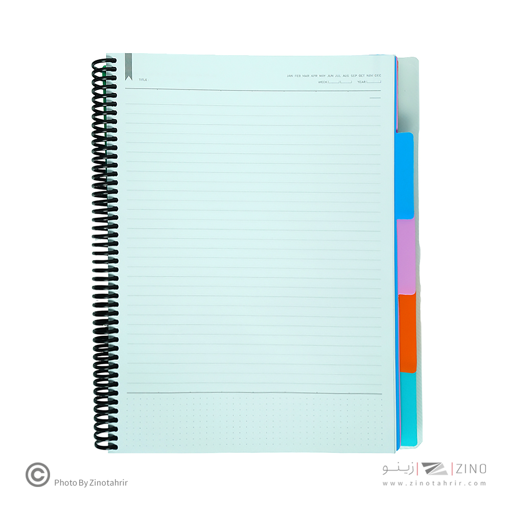 دفتر100برگ سیمی رحلی جلد طلق لانگو سری پروژه PROJECT BOOK