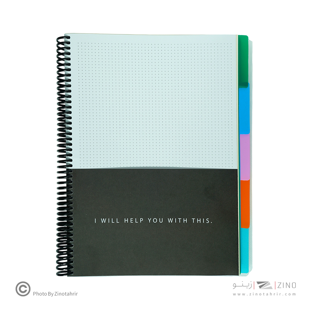 دفتر100برگ سیمی رحلی جلد طلق لانگو سری پروژه PROJECT BOOK