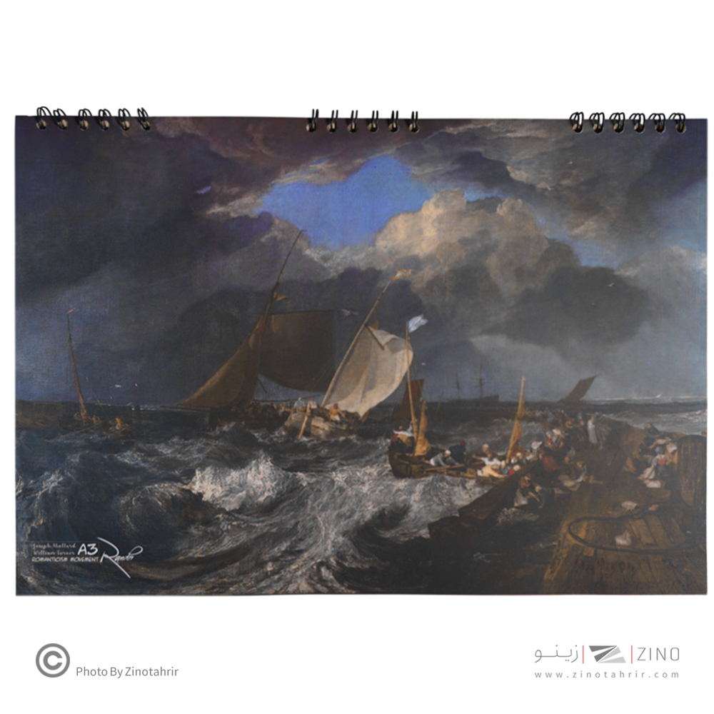 دفترطراحی 40برگ سایزA3سیمی یک روسخت  رمانتیک برگ سری راندو ک72101