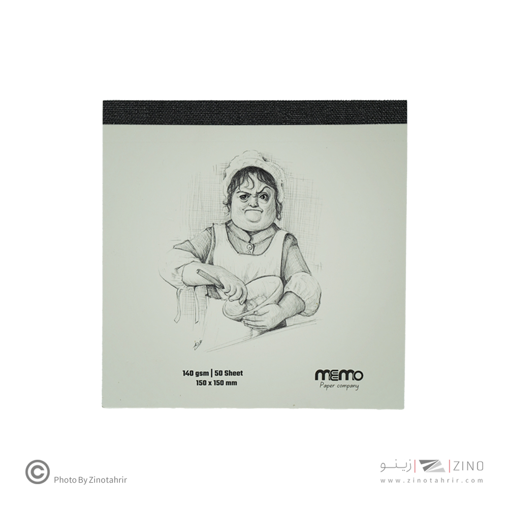 پد طراحی سایز15*15مقوا140گرم MEMO