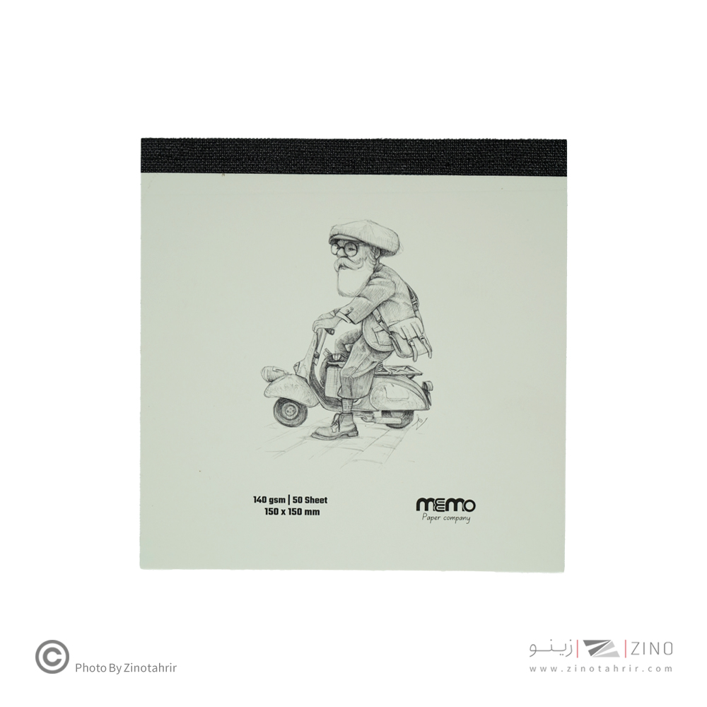 پد طراحی سایز15*15مقوا140گرم MEMO