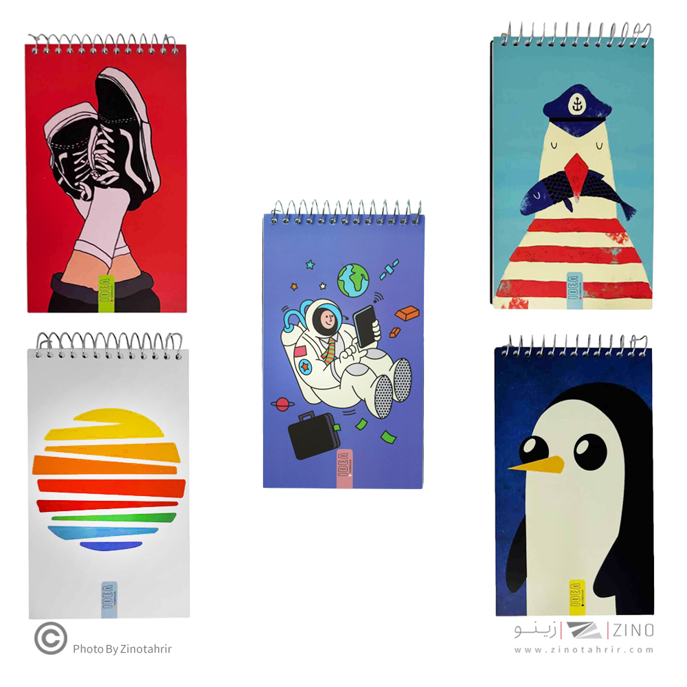 دفتریادداشت 100سیم بالا20*12    ایده