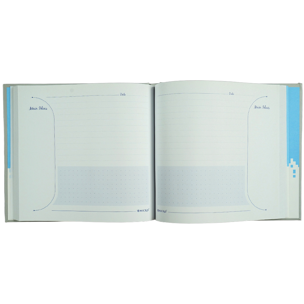 دفتریادداشت 120برگ 16*17 جلد سخت چسبی میکرو کدJ4