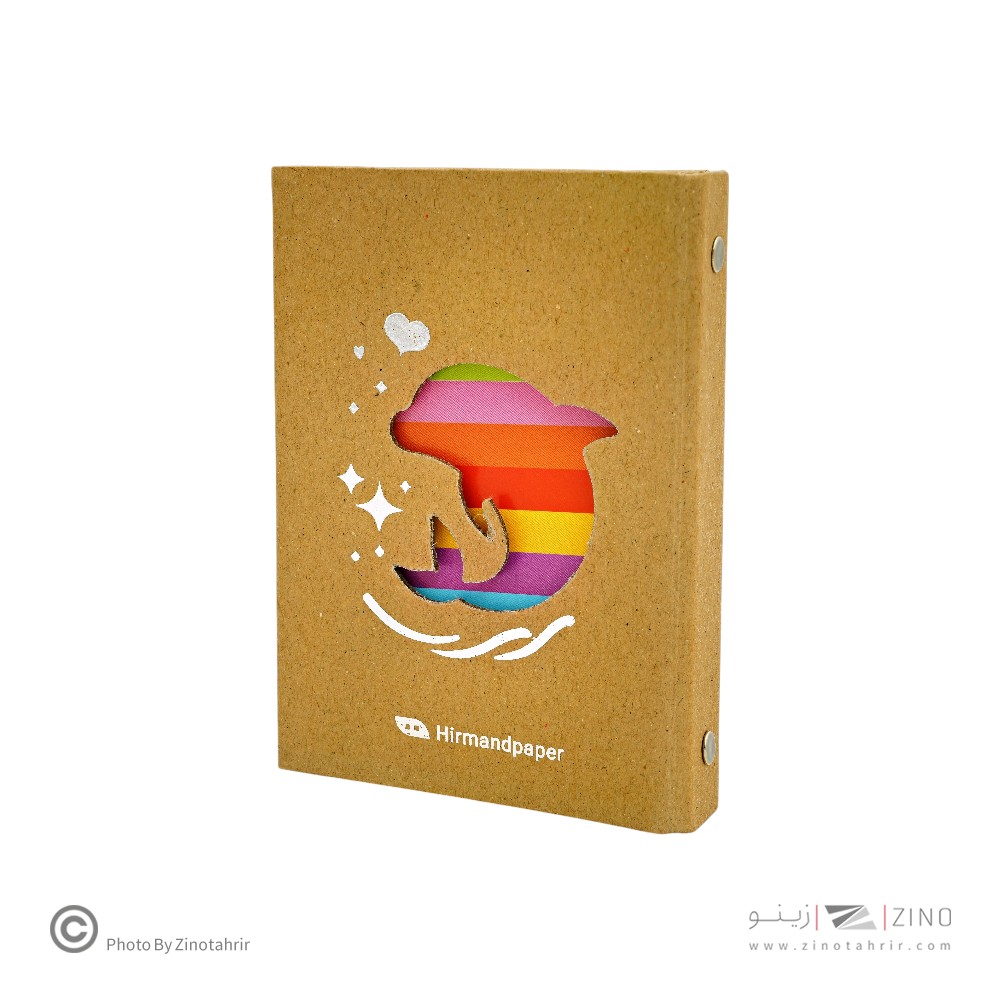 دفتریادداشت کلاسوری 2حلقه کرافت دایکات هیرمندپیپر