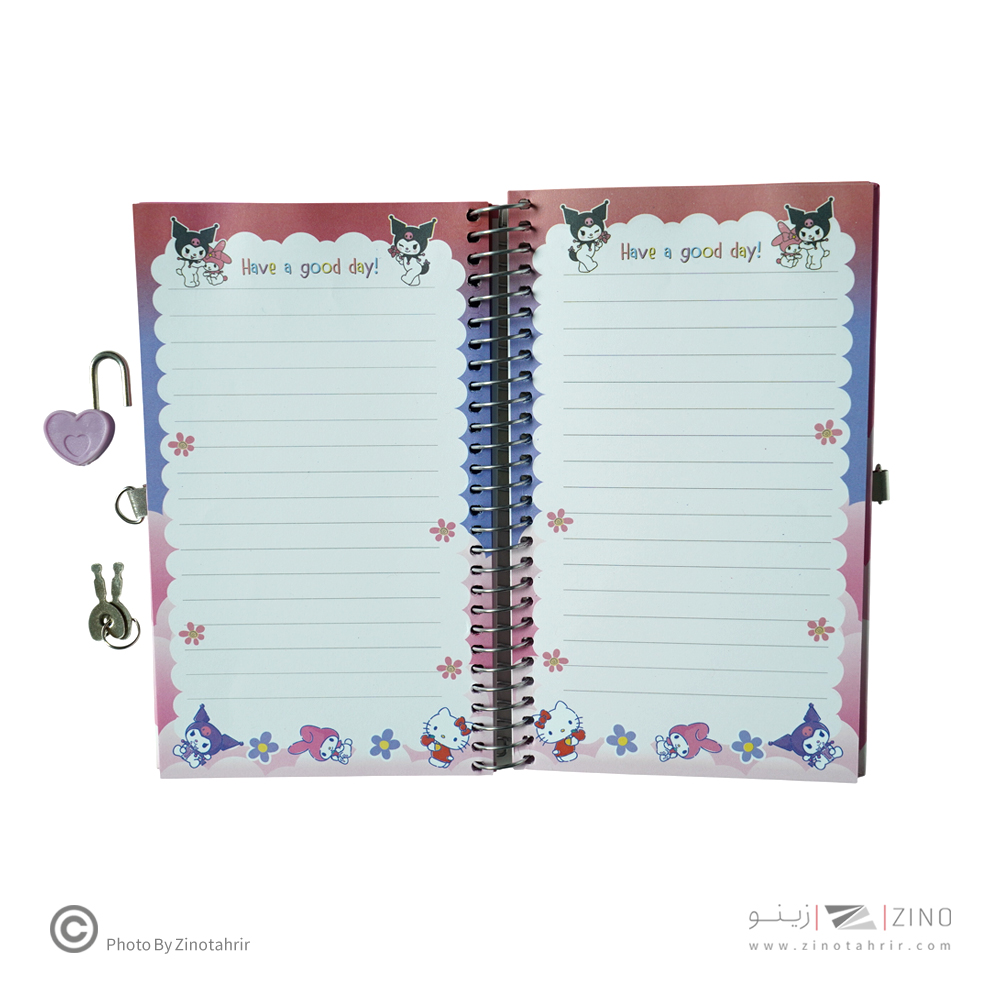 دفتر خاطرات سیمی قفل دار ماوارینا آوای تحریر کدDS15386