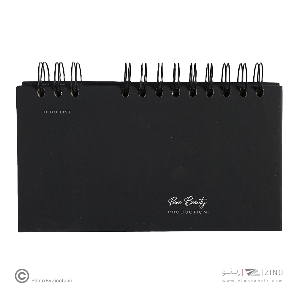 دفتریادداشت تودولیست (کاغذ مشکی) 2تکه 210*110  برگ سری پیور بیوتی کد70705