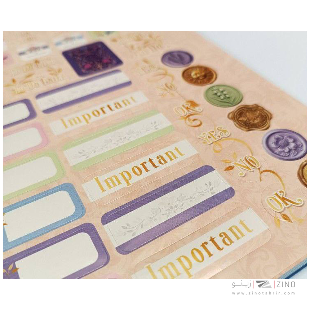 دفتر80برگ210*160فنردوبل جلد سخت لانگو سری بریجرتون