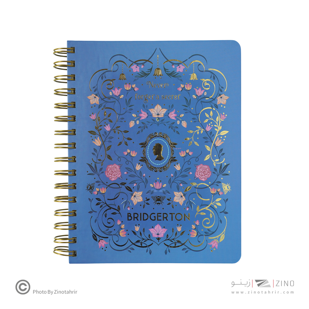 دفتر80برگ210*160فنردوبل جلد سخت لانگو سری بریجرتون